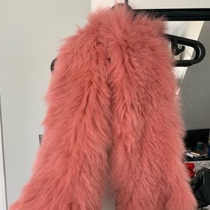 Real Pink Fox Fur